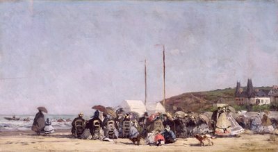 La plage de Trouville, 1864 - Eugene Louis Boudin